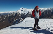 Invernale sul Monte Croce di Muggio dall'Alpe Giumello e a Camaggiore il 22 febbraio 2014 - FOTOGALLERY